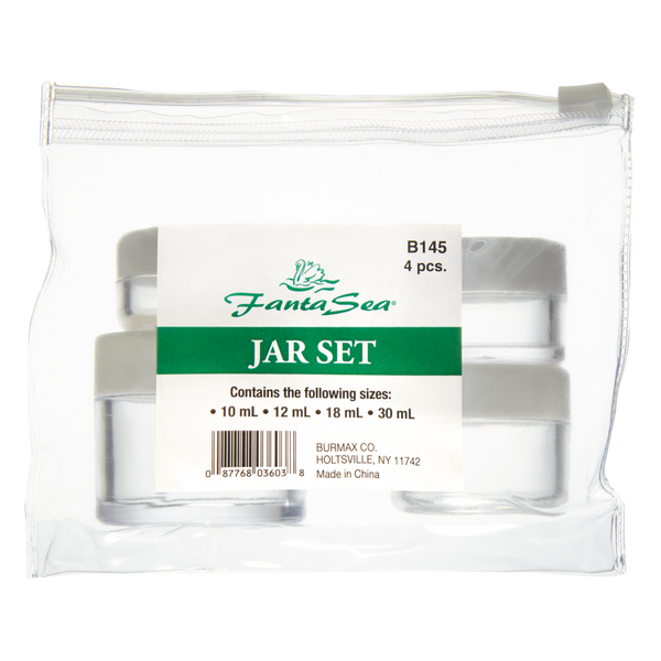 Fantasea Clear Jars 4pk (B145)