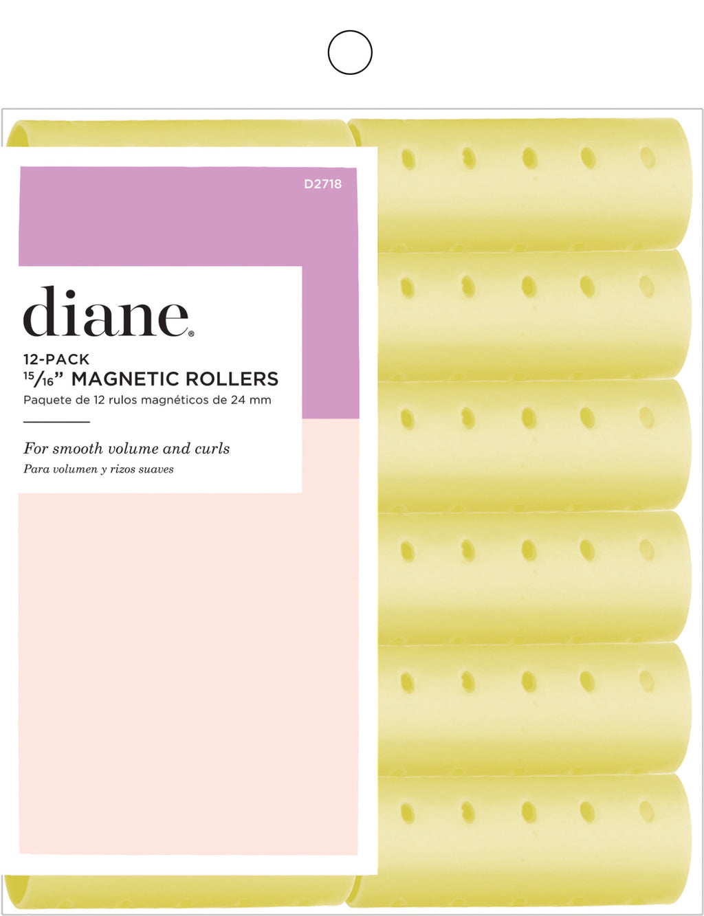 Diane Magnetic Rollers Yellow – 15/16” - 12pk (D2718)