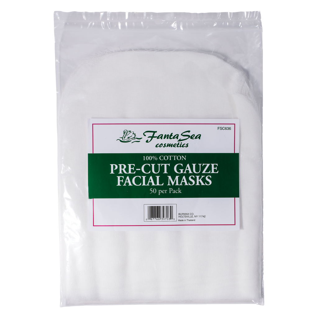 Fantasea Pre-Cut Gauze Facial Masks (FSC636) - 50pk