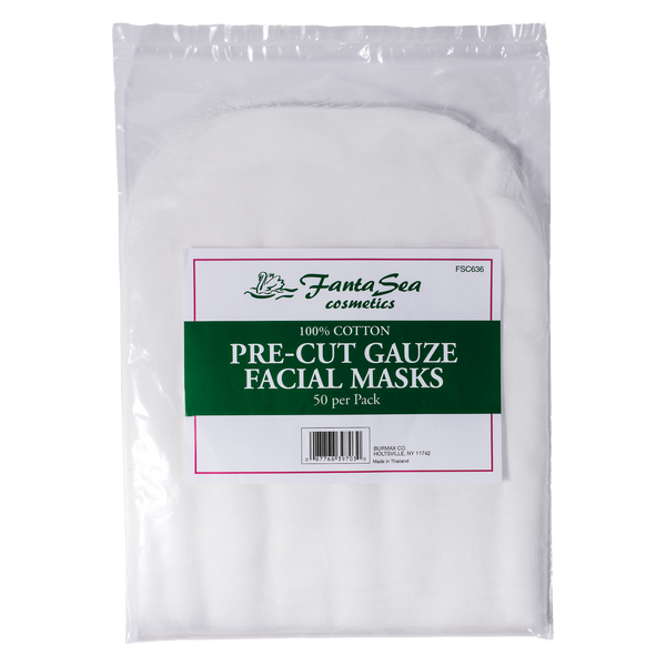 Fantasea Pre-Cut Gauze Facial Masks (FSC636) - 50pk