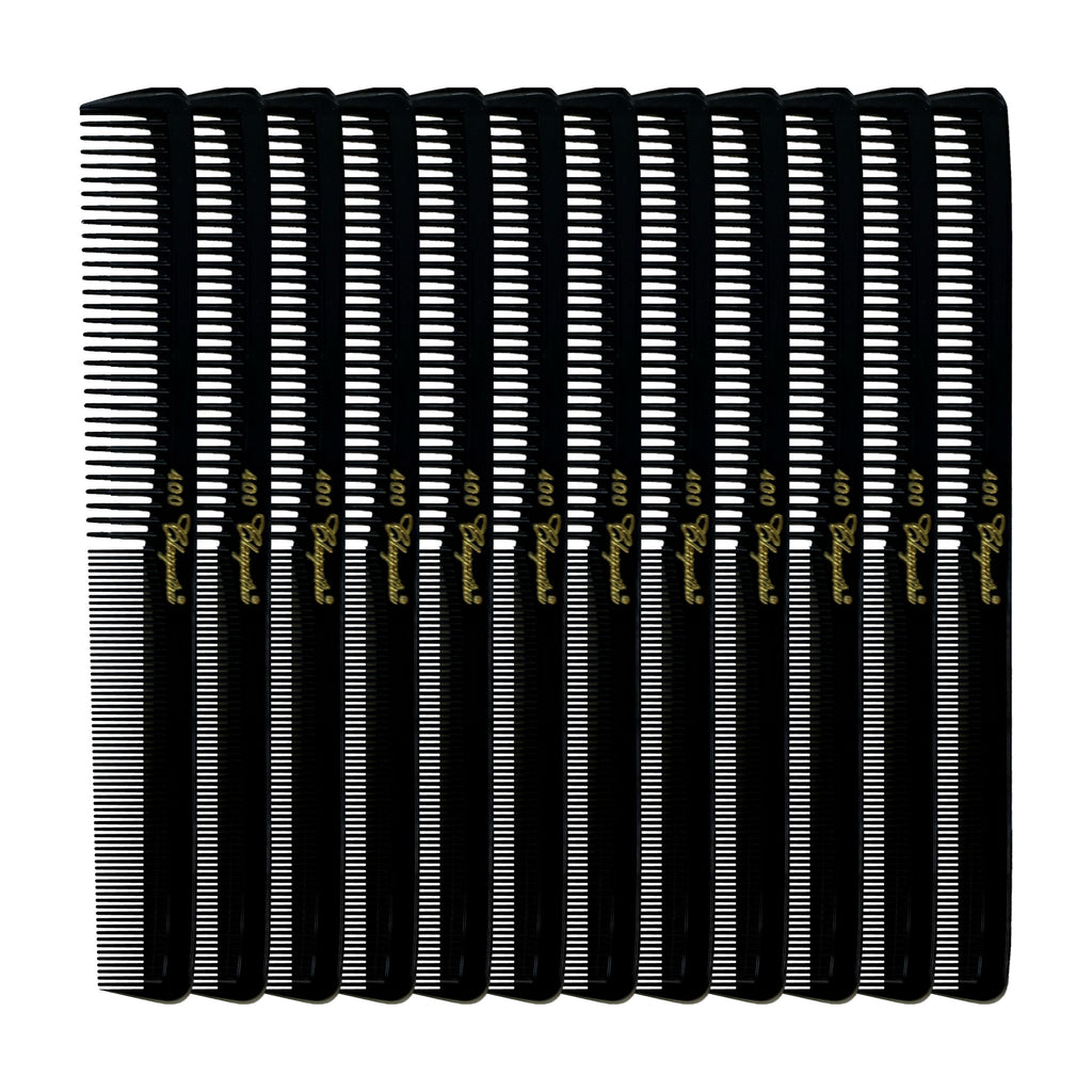 Cleopatra Styling Comb - #400 - Navy Blue - 12 Pack
