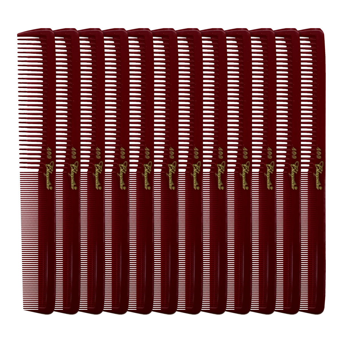 Cleopatra Styling Comb - #400 - Red - 12 Pack