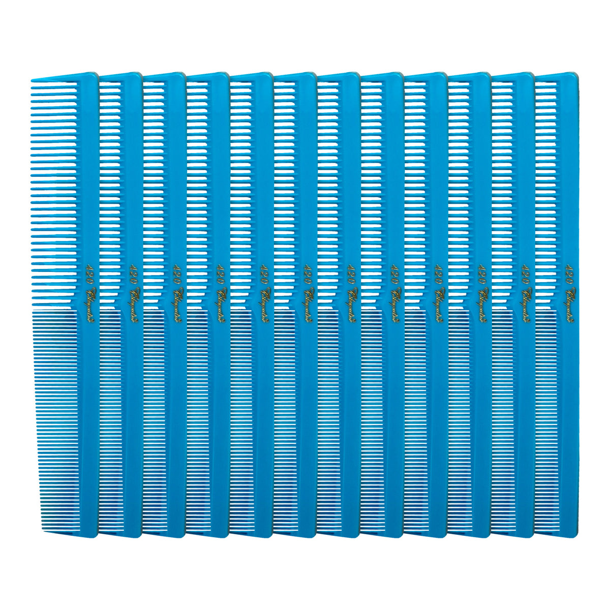 Cleopatra Styling Comb - #420 - Baby Blue - 12 Pack