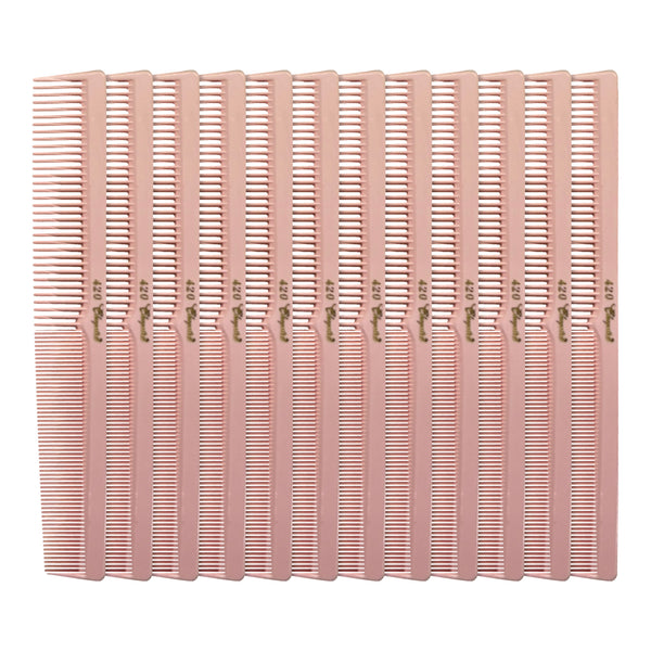 Cleopatra Styling Comb - #420 - Light Pink - 12 Pack