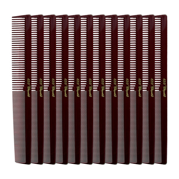 Cleopatra Styling Comb - #420 - Red - 12 Pack
