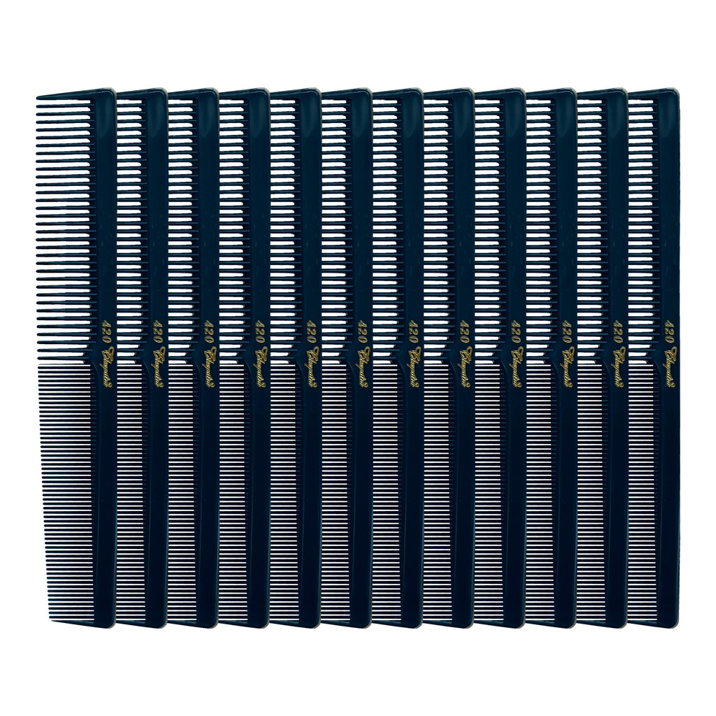 Cleopatra Styling Comb - #420 - Teal - 12 Pack
