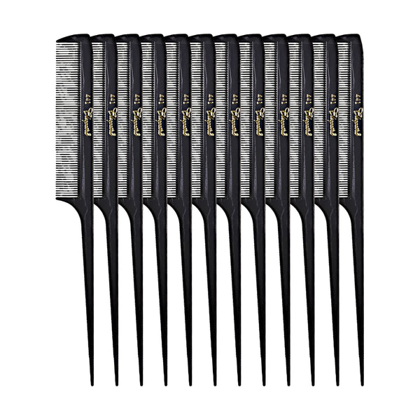Cleopatra Rattail Comb - #441 - Black - 12 Pack
