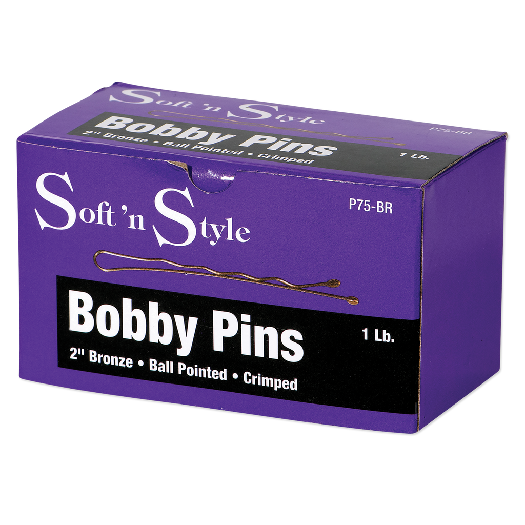 Soft N Style 2" Bobby Pins - Bronze (P75-BR) - 1lb
