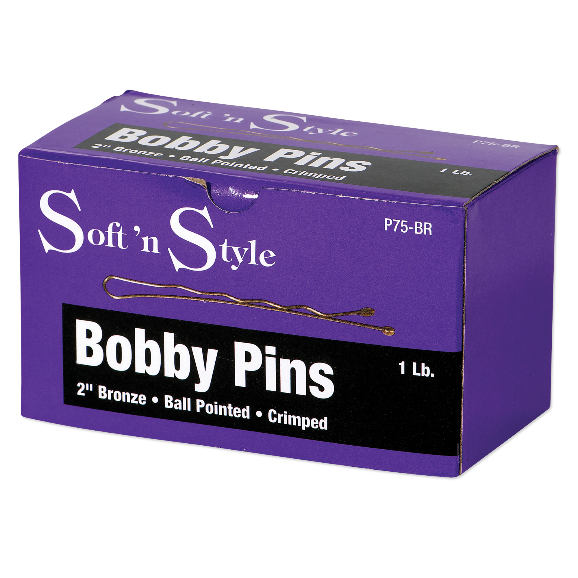 Soft N Style 2" Bobby Pins - Bronze (P75-BR) - 1lb