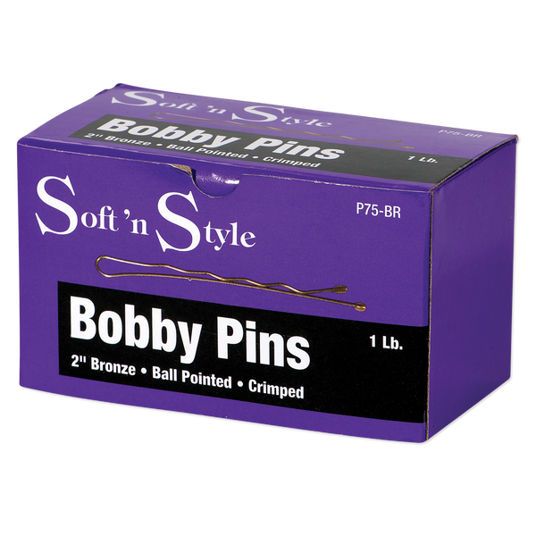 Soft N Style 2" Bobby Pins - Bronze (P75-BR) - 1lb
