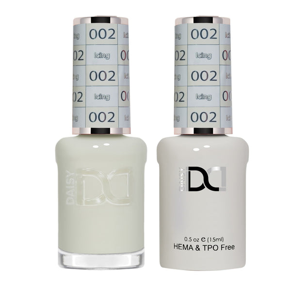 DND Hema Free Gel & Lacquer Duo #002 Icing bottles