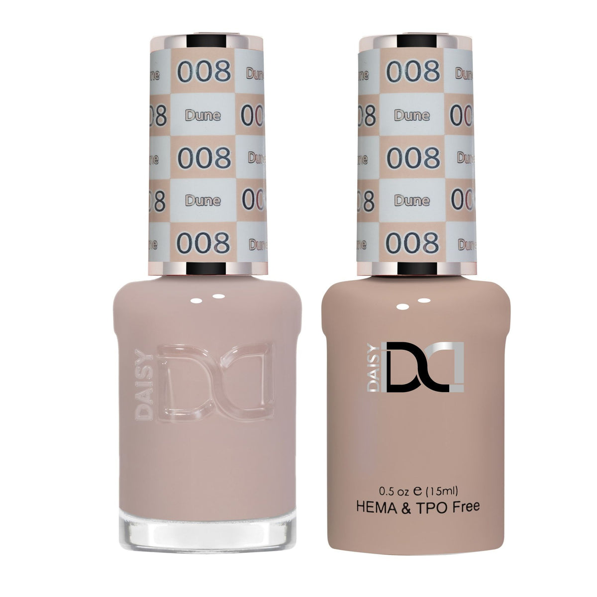 DND Hema Free Gel & Lacquer Duo #008 Dune bottles Main image