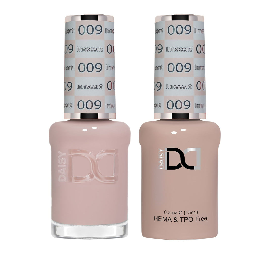 DND Hema Free Gel & Lacquer Duo #009 Innocent bottles