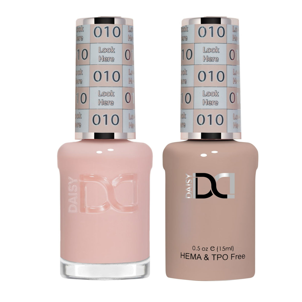 DND Hema Free Gel & Lacquer Duo #010 Look Here bottles