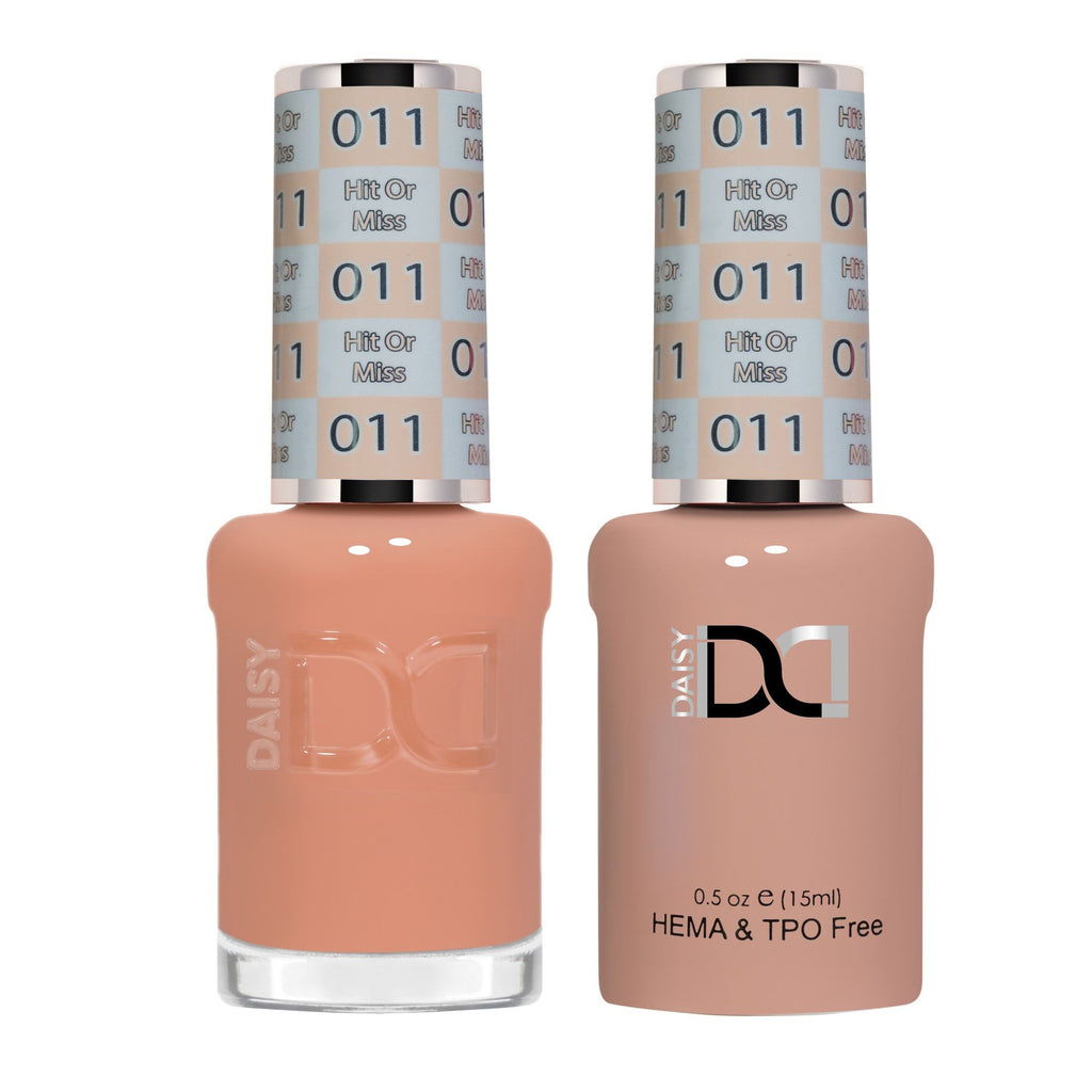 DND Hema Free Gel & Lacquer Duo #011 Hit Or Miss bottles