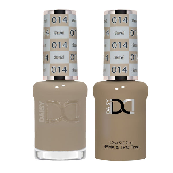 DND Hema Free Gel & Lacquer Duo #014 Sand bottles