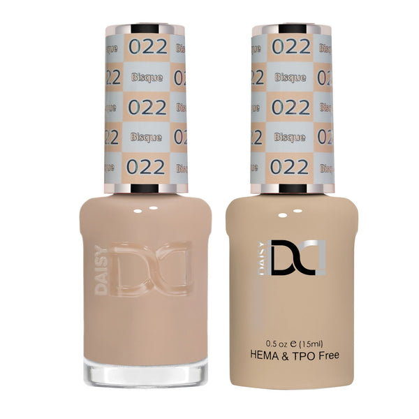 DND Hema Free Gel & Lacquer Duo #022 Bisque bottles