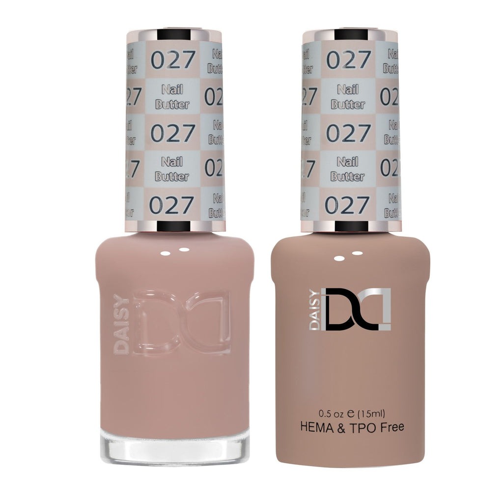 DND Hema Free Gel & Lacquer Duo #027 Nail Butter bottles