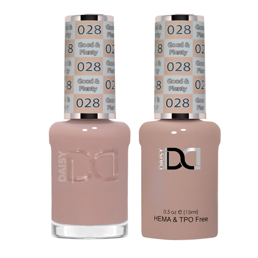 DND Hema Free Gel & Lacquer Duo #028 Good & Plenty bottles