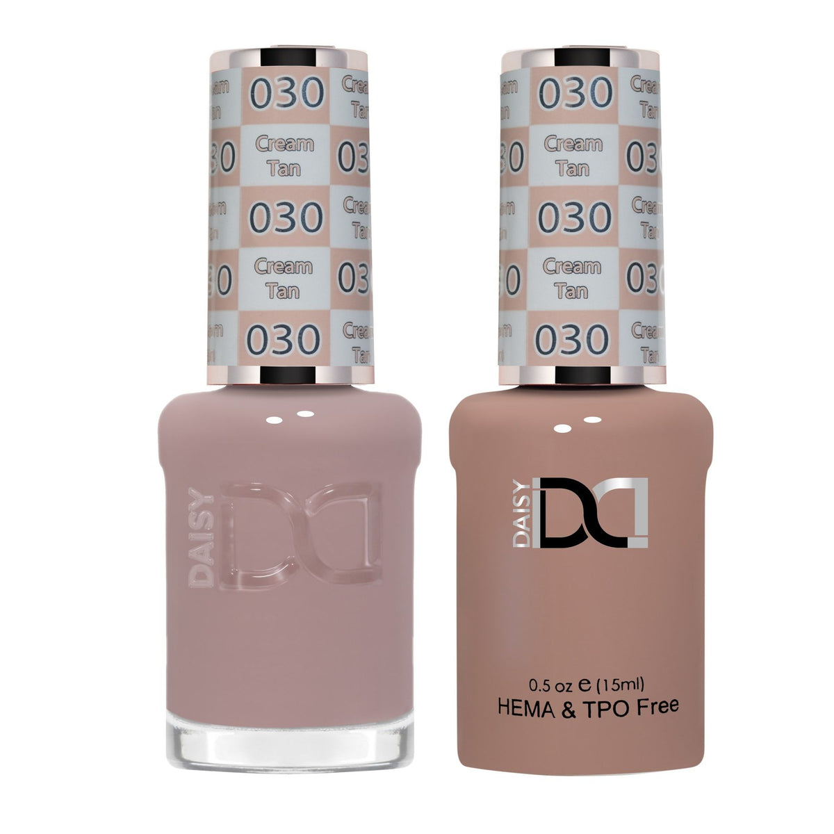 DND Hema Free Gel & Lacquer Duo #030 Cream Tan bottles Main image