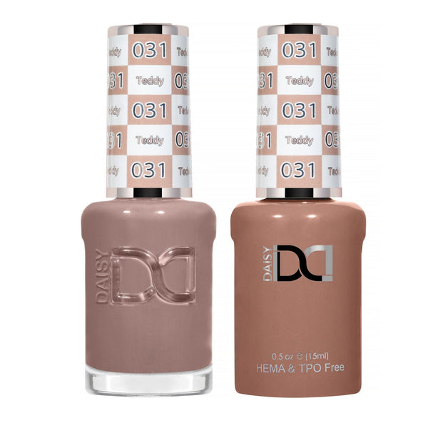 DND Hema Free Gel & Lacquer Duo #031 Teddy bottles