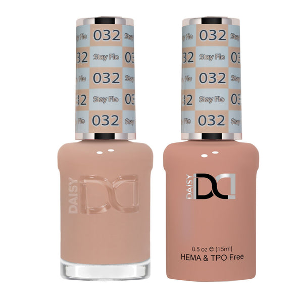 DND Hema Free Gel & Lacquer Duo #032 Stay Flo bottles