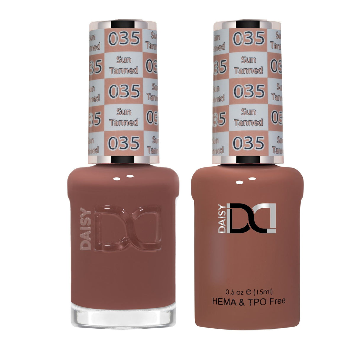 DND Hema Free Gel & Lacquer Duo #035 Sun Tanned bottles Main image
