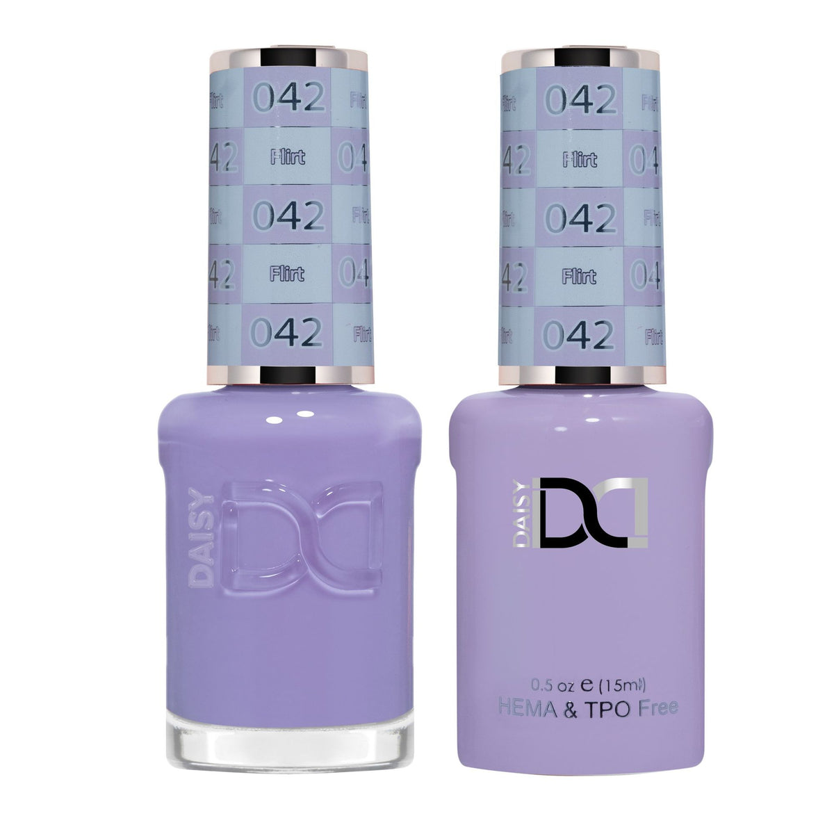 DND Hema Free Gel & Lacquer Duo #042 Flirt bottles