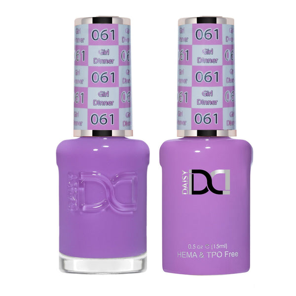 DND Hema Free Gel & Lacquer Duo #061 Girl Dinner bottles
