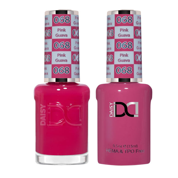 DND Hema Free Gel & Lacquer Duo #068 Pink Guava bottles