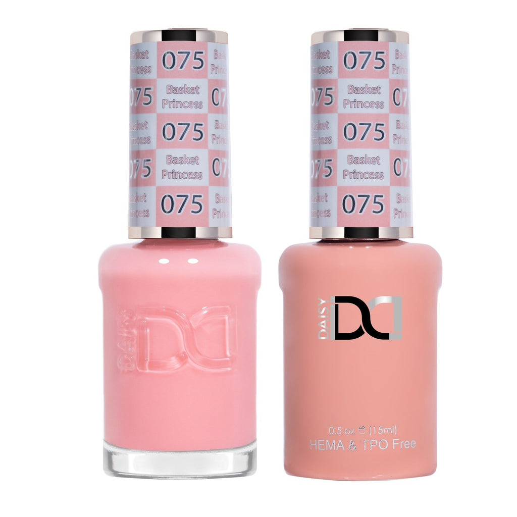 DND Hema Free Gel & Lacquer Duo #075 Basket Princess bottles