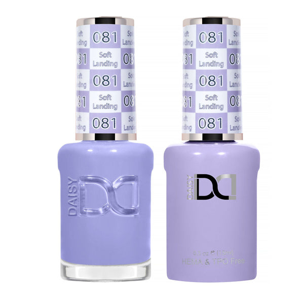 DND Hema Free Gel & Lacquer Duo #081 Soft Landing bottles