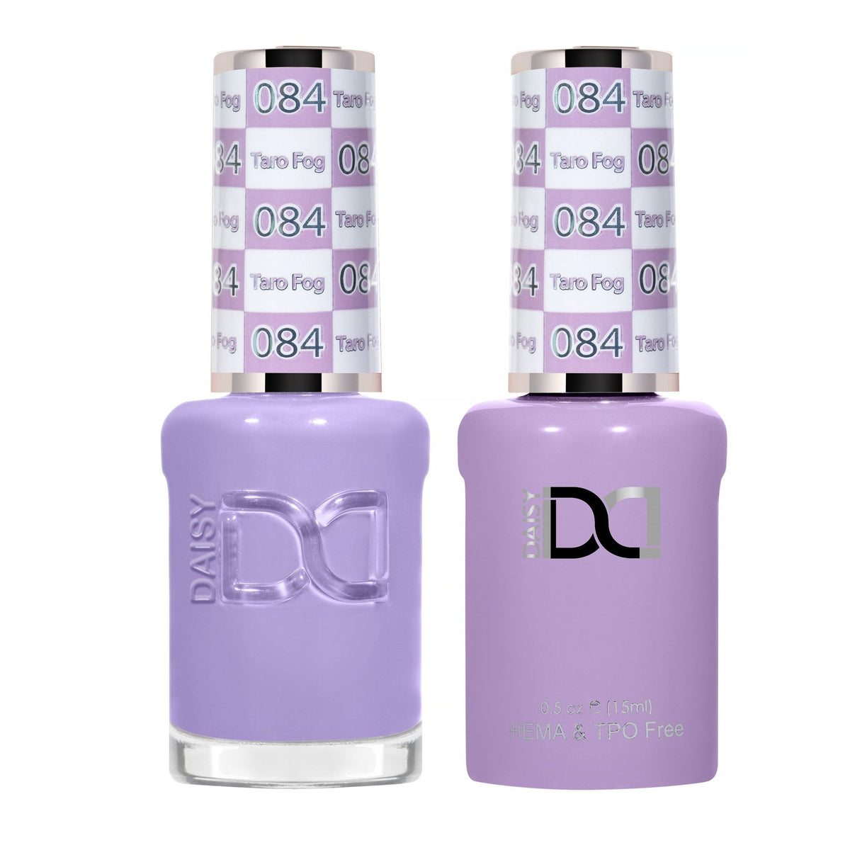 DND Hema Free Gel & Lacquer Duo #084 Taro Fog bottles