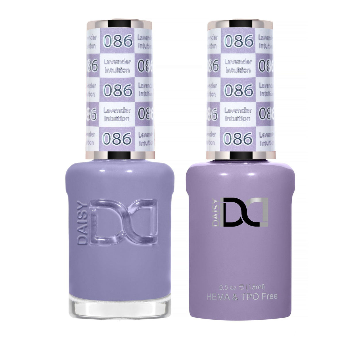 DND Hema Free Gel & Lacquer Duo #086 Lavender Intuition bottles Main image