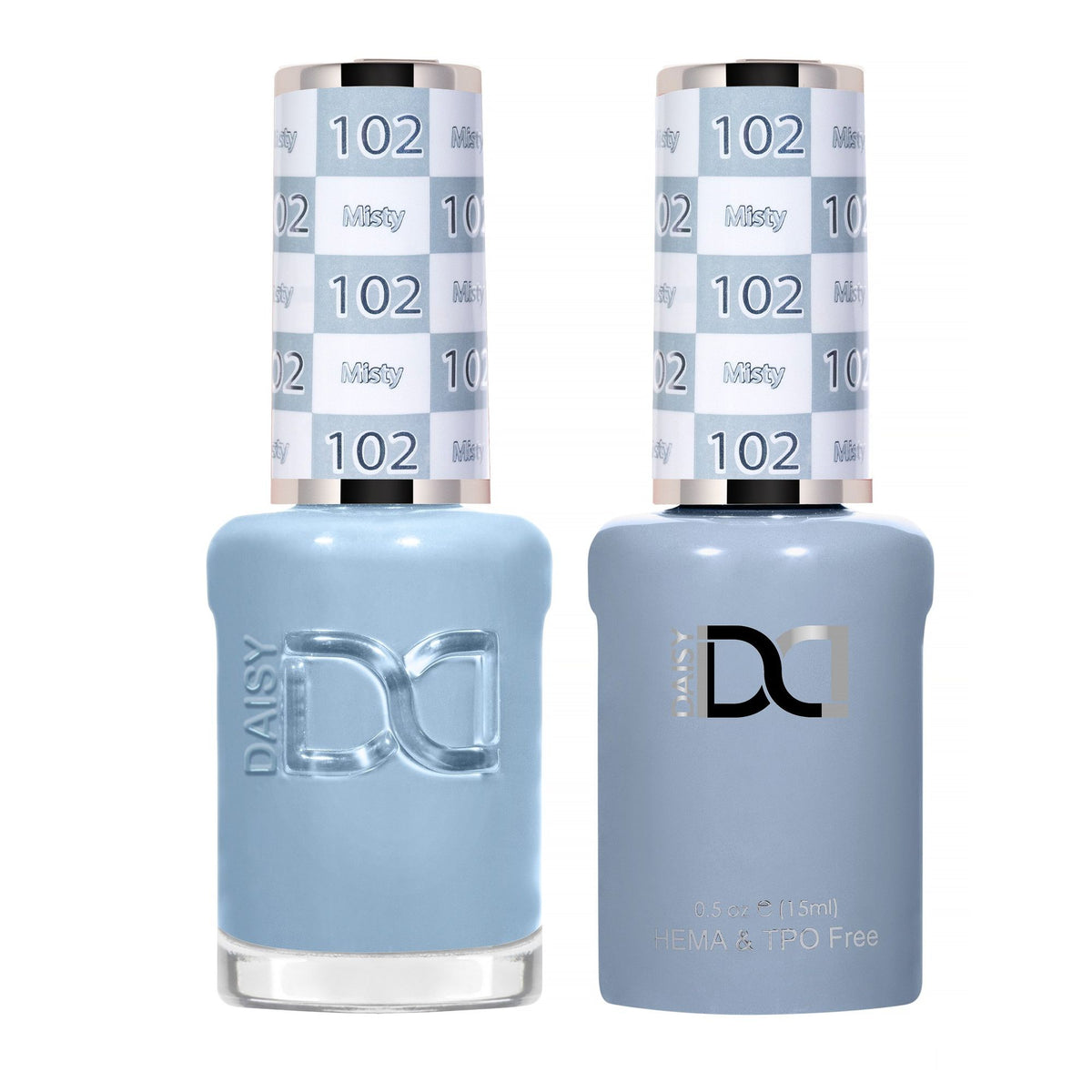 DND Hema Free Gel & Lacquer Duo #102 Misty bottles Main image