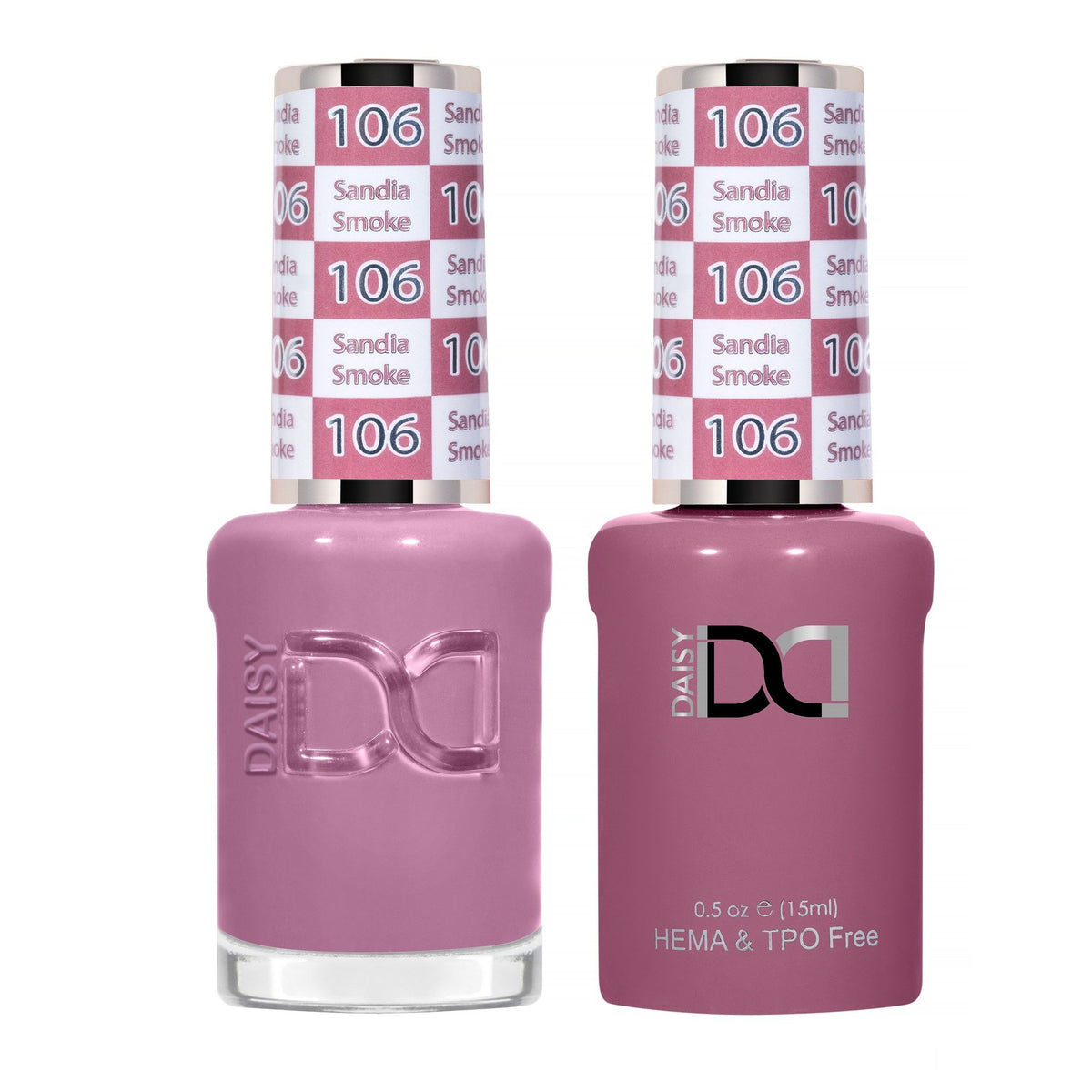 DND Hema Free Gel & Lacquer Duo #106 Sandia Smoke bottles Main image