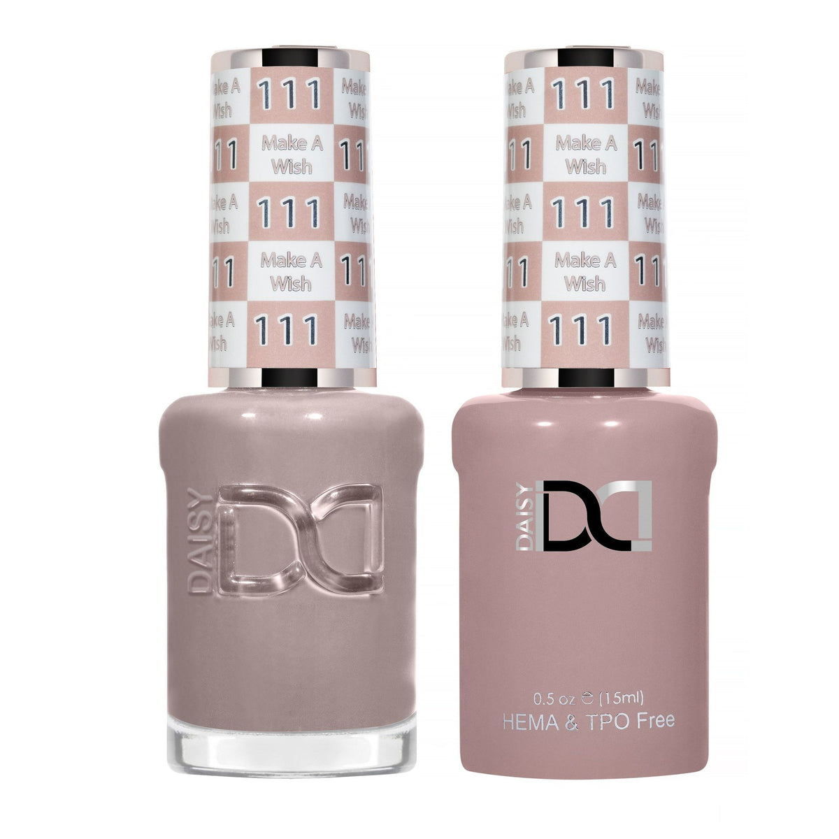 DND Hema Free Gel & Lacquer Duo #111 Make A Wish bottles Main image