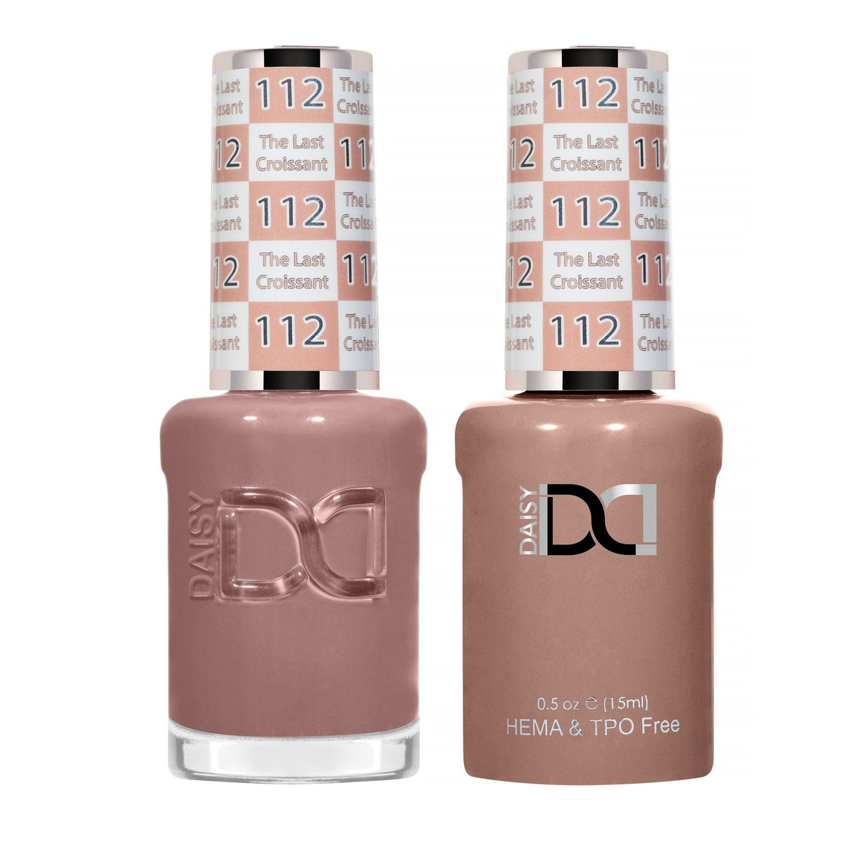DND Hema Free Gel & Lacquer Duo #112 The Last Croissant bottles Main image