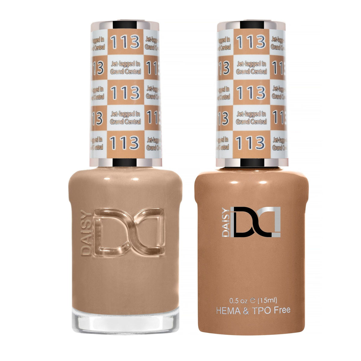 DND Hema Free Gel & Lacquer Duo #113 Jet Lagged In Grand Central bottles Main image