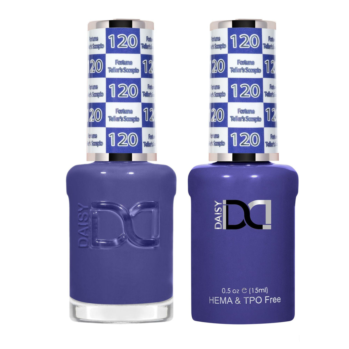 DND Hema Free Gel & Lacquer Duo #120 Fortune Teller's Scorpio bottles