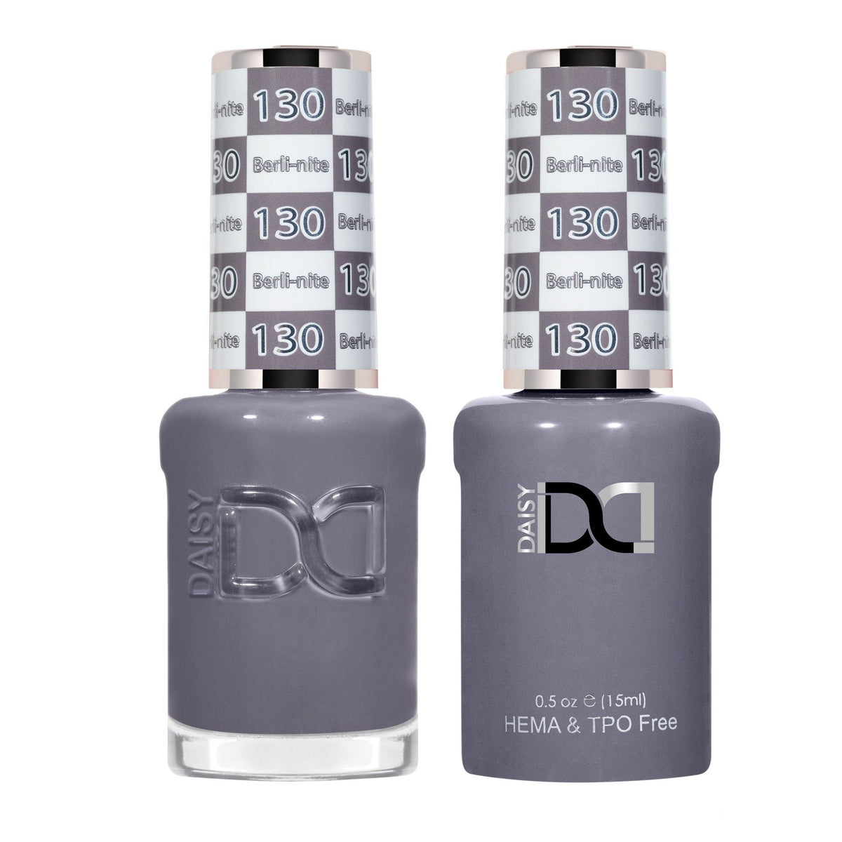 DND Hema Free Gel & Lacquer Duo #130 Berli Nite bottles Main image