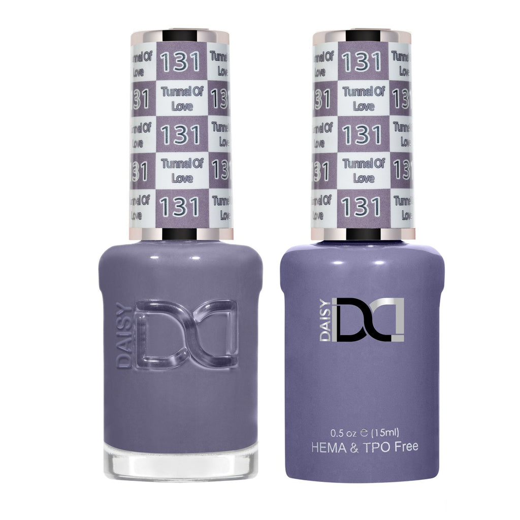 DND Hema Free Gel & Lacquer Duo #131 Tunnel Of Love bottles