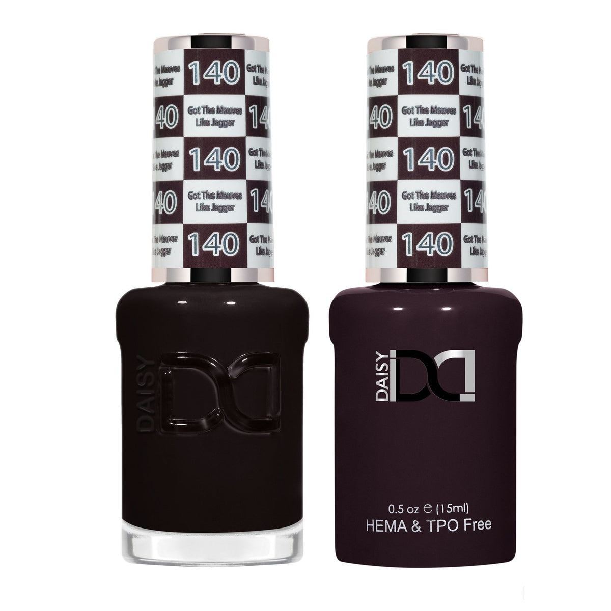 DND Hema Free Gel & Lacquer Duo #140 Got The Mauves Like Jagger bottles
