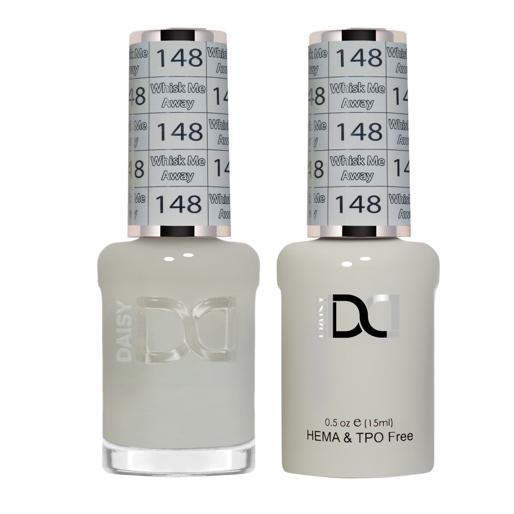DND Hema Free Gel & Lacquer Duo #148 Whisk Me Away bottles