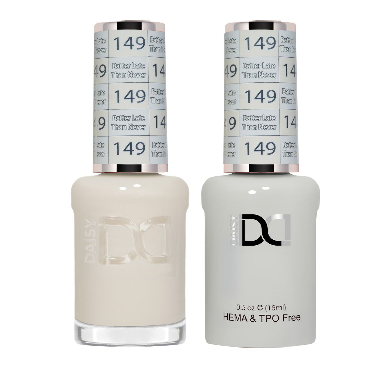 DND Hema Free Gel & Lacquer Duo #149 Batter Late Than Never bottles
