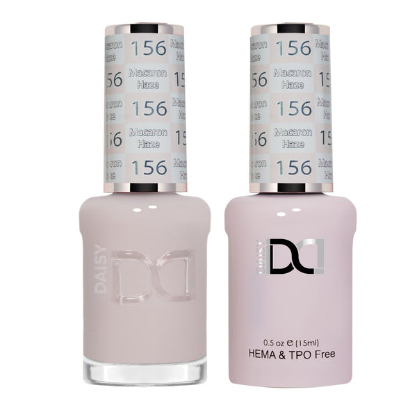 DND Hema Free Gel & Lacquer Duo #156 Macaron Haze bottles