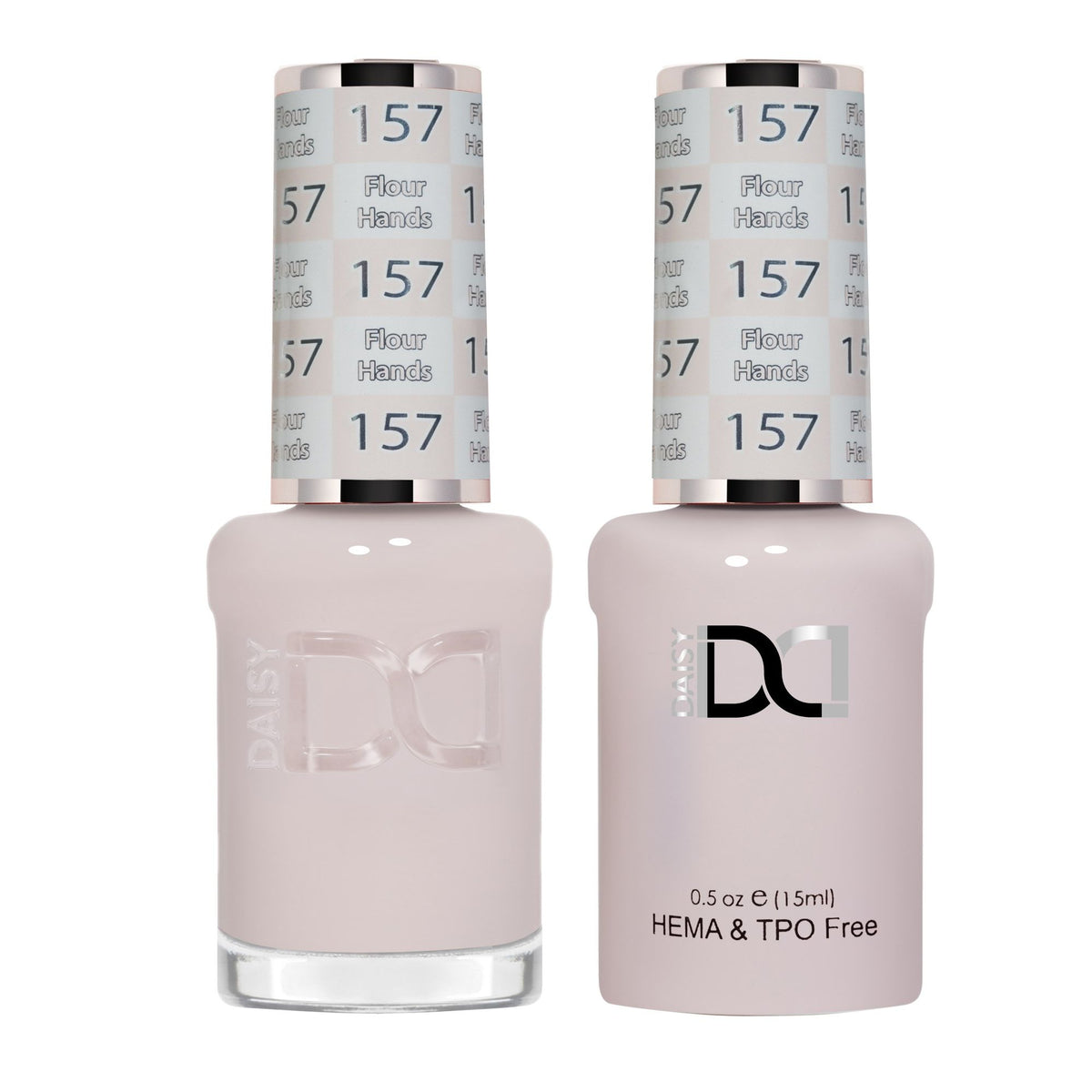 DND Hema Free Gel & Lacquer Duo #157 Flour Hands bottles