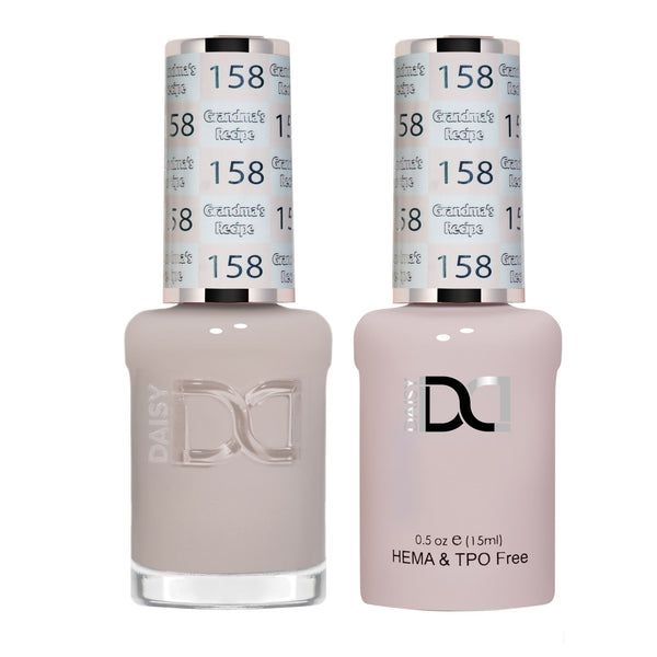 DND Hema Free Gel & Lacquer Duo #158 Grandma S Recipe bottles