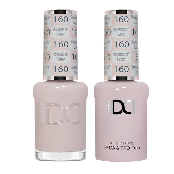 DND Hema Free Gel & Lacquer Duo #160 Sweet N Low bottles
