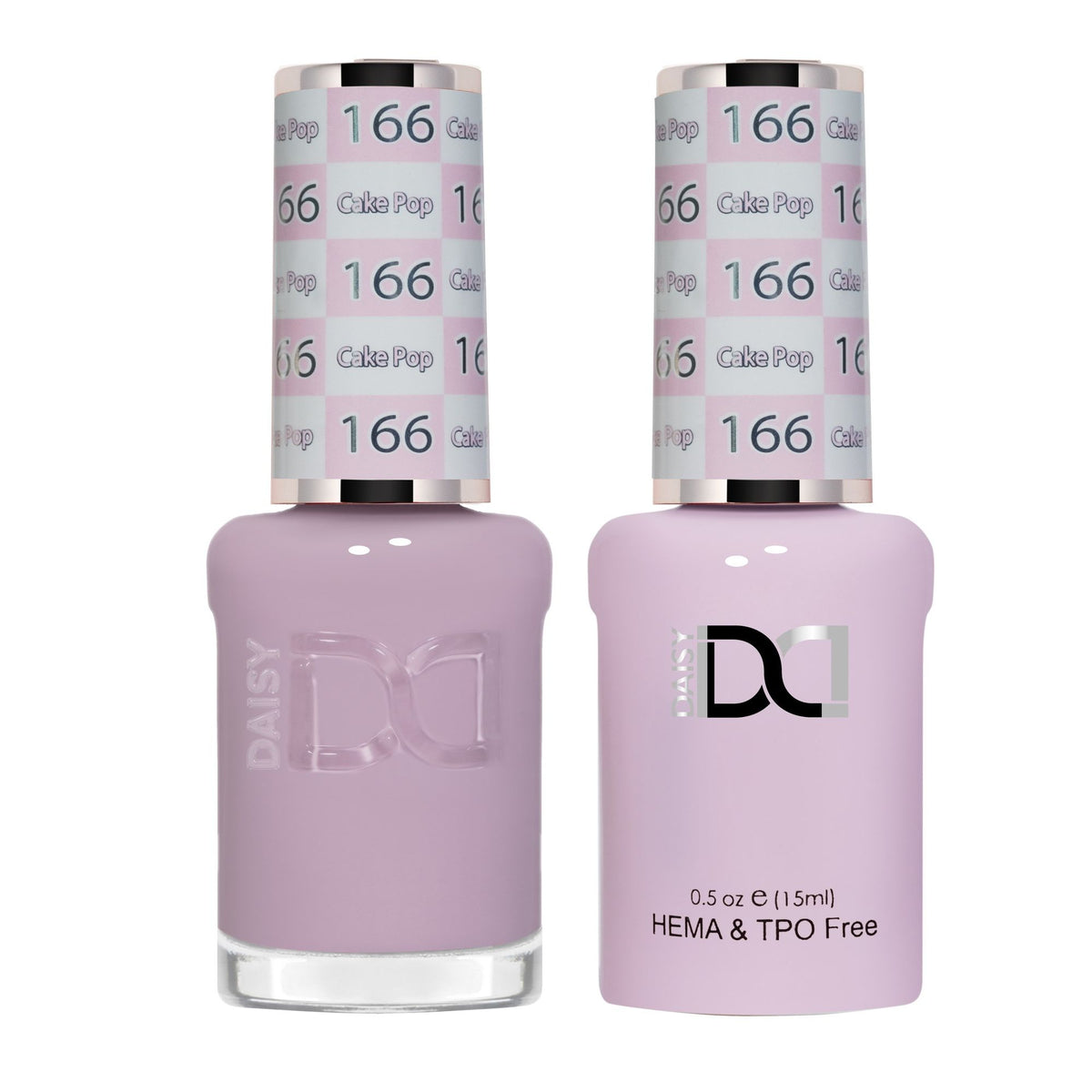 DND Hema Free Gel & Lacquer Duo #166 Cake Pop bottles Main image